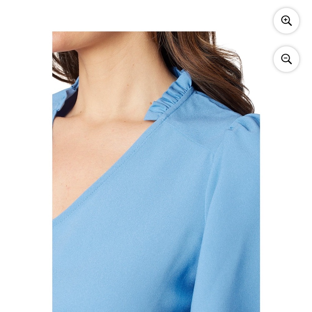Draper James Ladies Double Tiered V- Neck Mini Dress - Picture 3 of 11